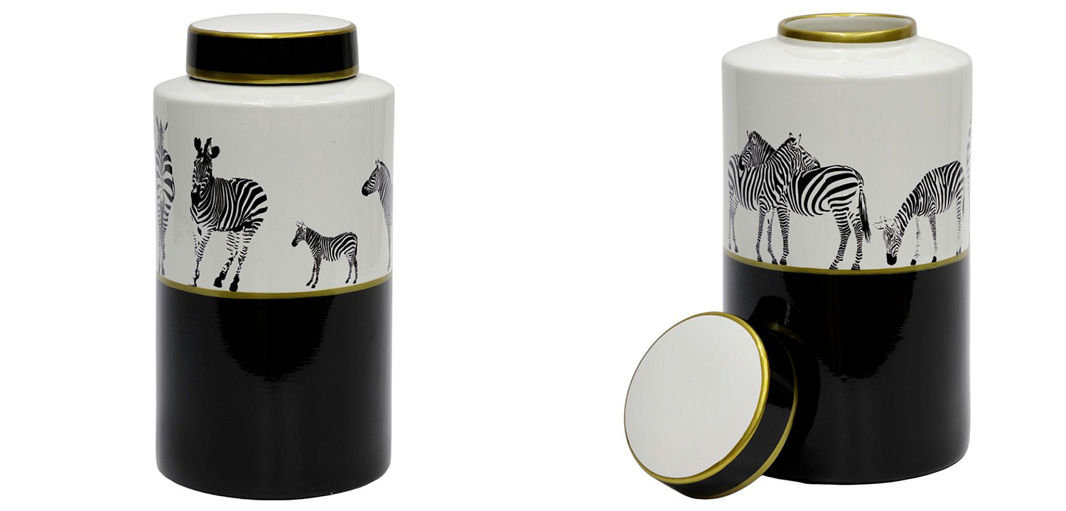 Ваза Zebra Vase white and black 32 Ваза Zebra Vase white and black 32 - Loft-Concept в Тюмени