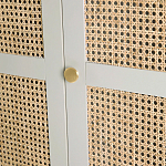 Шкаф с тремя дверцами из плетеного ротанга Tomio Wicker Furniture варинант исполнения - 7 | Loft Concept в Тюмени