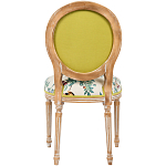 Стул из массива бука бежевый с изображением птиц в саду Beige Green Chinoiserie Blue Bird Chair варинант исполнения - 2 | Loft Concept в Тюмени
