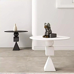 Дизайнерский журнальный стол белый в форме геометрических фигур Cydogic варинант исполнения - 3 | Loft Concept в Тюмени