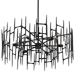 Люстра черная остроконечной формы Black Satin варинант исполнения - 4 | Loft Concept в Тюмени