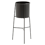 Кашпо из металла Elevated Planters черное варинант исполнения - 1 | Loft Concept в Тюмени