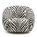 Кресло Bear с принтом Зебра варинант исполнения - 2 | Loft Concept в Тюмени