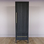 Узкий Шкаф Primo с 2 выдвижными ящиками Черный дуб варинант исполнения - 2 | Loft Concept в Тюмени