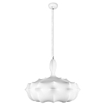 Подвесной светильник с белым фигурным абажуром и мягкими волнистыми краями Cloud Motion  варинант исполнения - 11 | Loft Concept в Тюмени