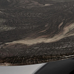 Стол журнальный овальный с столешницей из искусственного мрамора Alonso Gloss варинант исполнения - 3 | Loft Concept в Тюмени