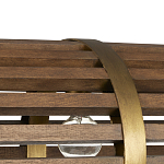 Люстра линейная полукруглой формы Wooden Horseshoe варинант исполнения - 1 | Loft Concept в Тюмени