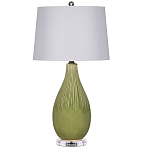 Настольная лампа зеленая грушевидной формы Rich Green Glaze варинант исполнения - 3 | Loft Concept в Тюмени