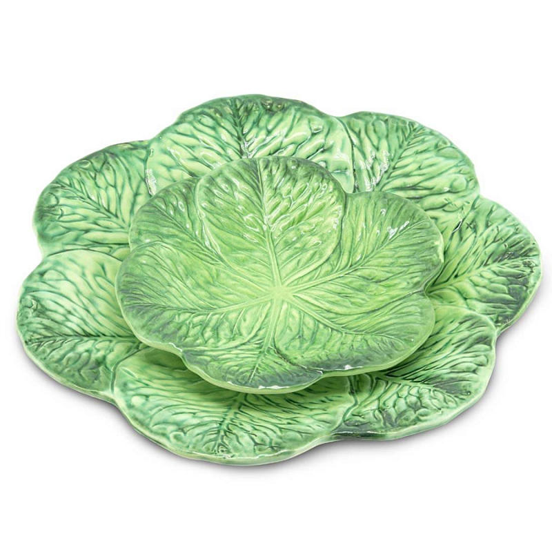 Тарелка Abhika PLATE LEAF CABBAGE Green Зеленый Тарелка Abhika PLATE LEAF CABBAGE Green Зеленый в Тюмени | Loft Concept