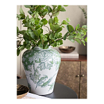 Ваза с зелеными цветочными и птичьими мотивами Vase Inspired by Nature варинант исполнения - 5 | Loft Concept в Тюмени