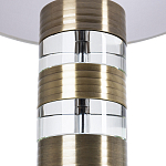 Настольная лампа с цилиндрическим основанием и белым абажуром Crystal Harmony  варинант исполнения - 2 | Loft Concept в Тюмени