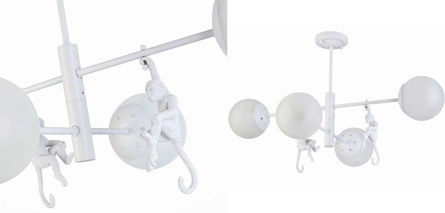 Потолочная люстра Hanging Monkey 4 lamp Потолочная люстра Hanging Monkey 4 lamp - Loft-Concept в Тюмени