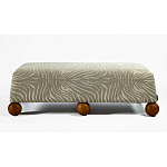 Банкетка Wakonda Gray Zebra с деревянными шариками  варинант исполнения - 2 | Loft Concept в Тюмени