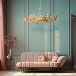 Люстра с абажуром оформленным в виде стаи бабочек Eternal Butterflies варинант исполнения - 4 | Loft Concept в Тюмени