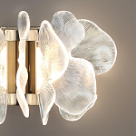 Бра с крупными прозрачными лепестками с рельефной поверхностью Ethereal Bloom варинант исполнения - 5 | Loft Concept в Тюмени