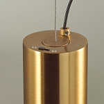 Подвесной светильник с цилиндрическим плафоном из алебастра PEARLS Suspension варинант исполнения - 5 | Loft Concept в Тюмени