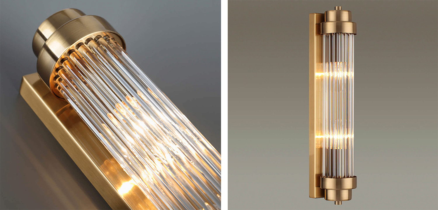 Бра Dirck Glass TUBE Sconce Bronze Бра Dirck Glass TUBE Sconce Bronze - Loft-Concept в Тюмени