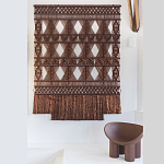 Панно Макраме коричневый цвет  варинант исполнения - 4 | Loft Concept в Тюмени