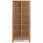 Шкаф из массива тика Okino Wood Cabinet варинант исполнения - 1 | Loft Concept в Тюмени