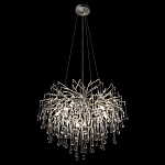 Люстра подвесная с прозрачными стеклянными подвесками в форме капель Диаметр 60 см Droplet Chandelier варинант исполнения - 13 | Loft Concept в Тюмени