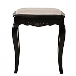 Табурет из массива березы с льяной обивкой в стиле прованс Vintage варинант исполнения - 1 | Loft Concept в Тюмени