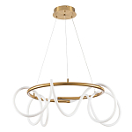 Люстра подвесная кольцевая и изогнутыми светодиодными трубками Luke Lampco Tracer Lamp варинант исполнения - 1 | Loft Concept в Тюмени