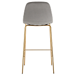 Барный стул на золотистых ножках VENDRAMIN Grey варинант исполнения - 5 | Loft Concept в Тюмени