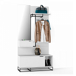 Вешалка настенная белая Strict Lines варинант исполнения - 2 | Loft Concept в Тюмени