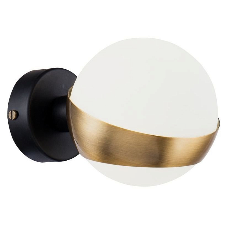 Бра Hold Ball Brass Белый Латунь Черный Бра Hold Ball Brass Белый Латунь Черный в Тюмени | Loft Concept
