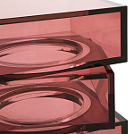 Стол журнальный в форме кубов Acrylic Furniture Lumina Crimson Clarity варинант исполнения - 3 | Loft Concept в Тюмени