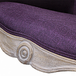 Кресло низкое в стиле прованс Louis French Armchair purple flax варинант исполнения - 4 | Loft Concept в Тюмени