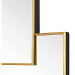 Золотое зеркальное панно из зеркальных квадратов Overlapping варинант исполнения - 1 | Loft Concept в Тюмени