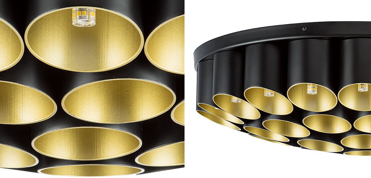 Потолочный светильник Garbi Black Pipe Organ Ceiling Lamp 40 Потолочный светильник Garbi Black Pipe Organ Ceiling Lamp 40 - Loft-Concept в Тюмени
