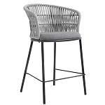 Стул барный с декоративным плетением на спинке и подлокотниках Chair Weave варинант исполнения - 2 | Loft Concept в Тюмени