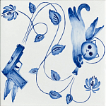 Плитка с узором Пистолеты варинант исполнения - 1 | Loft Concept в Тюмени