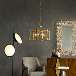 Подвесной светильник в форме фонаря коричневый Brown Eco Lantern варинант исполнения - 2 | Loft Concept в Тюмени