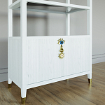 Стеллаж со стеклянными полками Elsa Dreams White варинант исполнения - 2 | Loft Concept в Тюмени