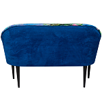 Диван двухместный из натурального бука синий с цветным принтом Impressionism in Art варинант исполнения - 2 | Loft Concept в Тюмени