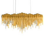 Люстра подвесная с металлическими дугами и длинными цепочками 115 см Atlantis Chain варинант исполнения - 8 | Loft Concept в Тюмени