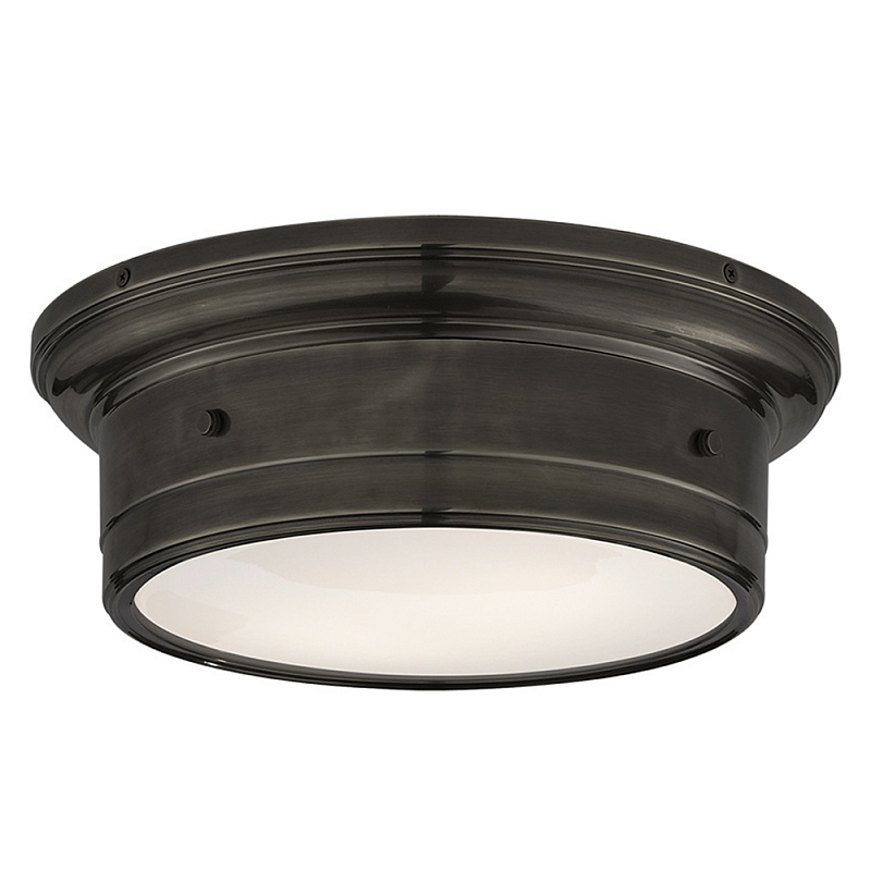 Потолочный светильник круглый черного цвета Modern Simple Ceiling Light Черный Белый в Тюмени | Loft Concept 