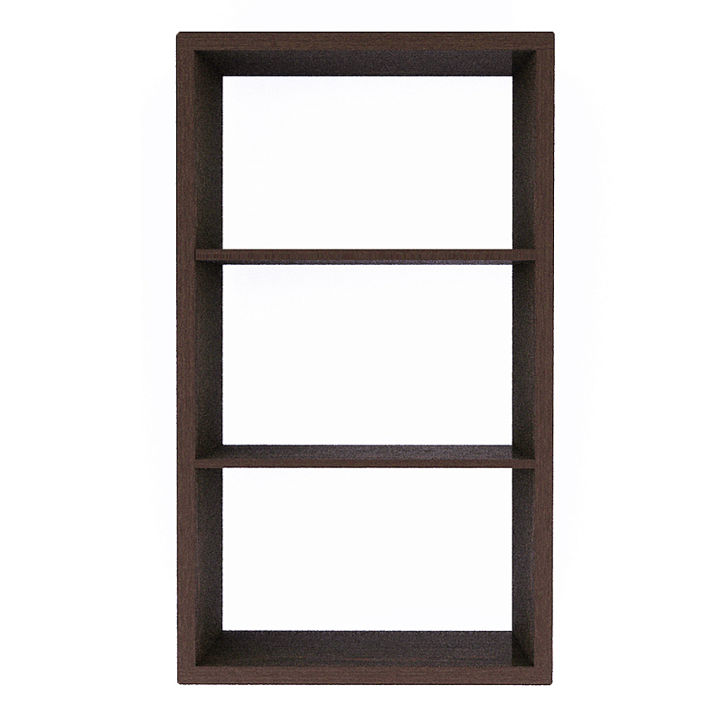 Полка-модуль для книг Primo длина 72 Темный дуб Древесина Черный в Тюмени | Loft Concept 