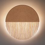 Бра круглое натуральная пробка с бахромой Natural Cork варинант исполнения - 4 | Loft Concept в Тюмени
