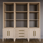 Модульный стеллаж Primo из трех составных элементов Светлый дуб варинант исполнения - 2 | Loft Concept в Тюмени