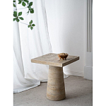 Столик приставной с квадратной столешницей Textured Cream Table варинант исполнения - 9 | Loft Concept в Тюмени