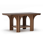 Стол кофейный деревянный с арочным основанием Arch Passage варинант исполнения - 1 | Loft Concept в Тюмени