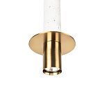 Подвесной светильник с узким цилиндрическим плафоном и золотым металлическим декором Concrete Pipe варинант исполнения - 15 | Loft Concept в Тюмени