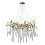 Люстра подвесная с прозрачными подвесками в форме капель Droplet Chandelier варинант исполнения - 2 | Loft Concept в Тюмени