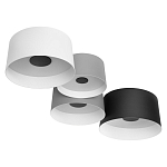 Потолочный светильник с 4-мя цилиндрическими абажурами белого серого и черного цвета Urban Dome варинант исполнения - 3 | Loft Concept в Тюмени