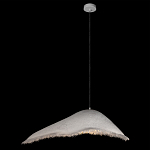 Подвесной светильник с асимметричным волнообразным абажуром и фактурной бахромой по краю Tactile Line варинант исполнения - 9 | Loft Concept в Тюмени