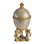 Шкатулка на величественных львах из фарфора с бронзовыми элементами Eden Garden варинант исполнения - 3 | Loft Concept в Тюмени